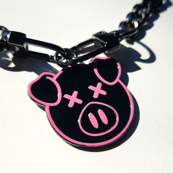 Jeffree Star X Shane Dawson Pig Collab  - Upcycled Choker - 16" - Picture 5 of 6